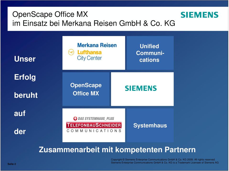 Enterprise Communications GmbH & & Co. Co. KG KG 2010. 2009. All All rights reserved.