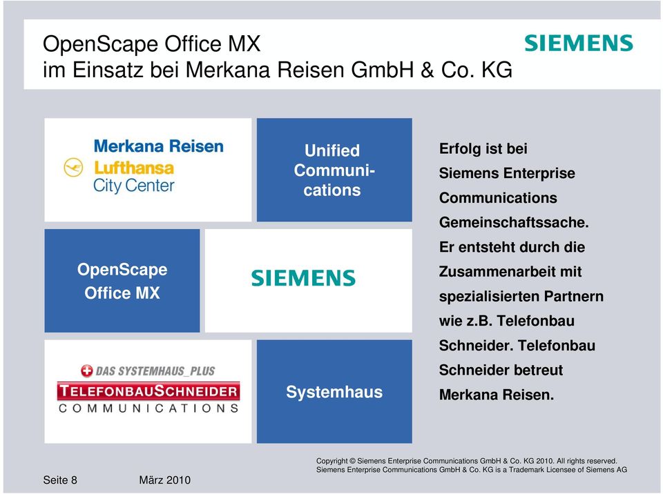 OpenScape Office MX Er entsteht durch die Zusammenarbeit mit