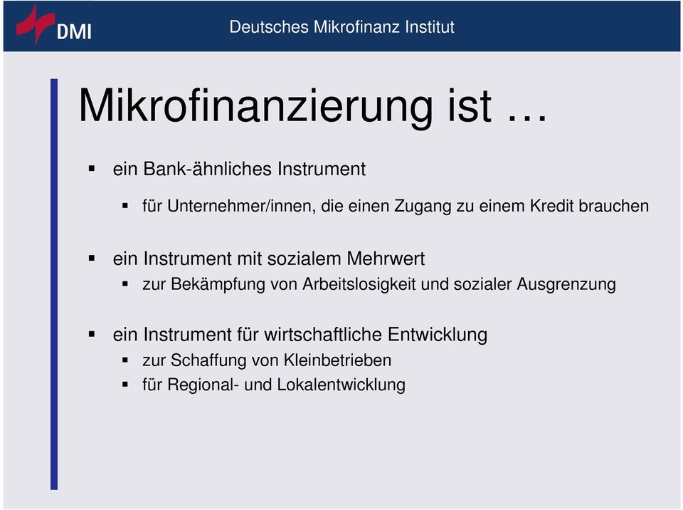 Bekämpfung von Arbeitslosigkeit und sozialer Ausgrenzung ein Instrument für