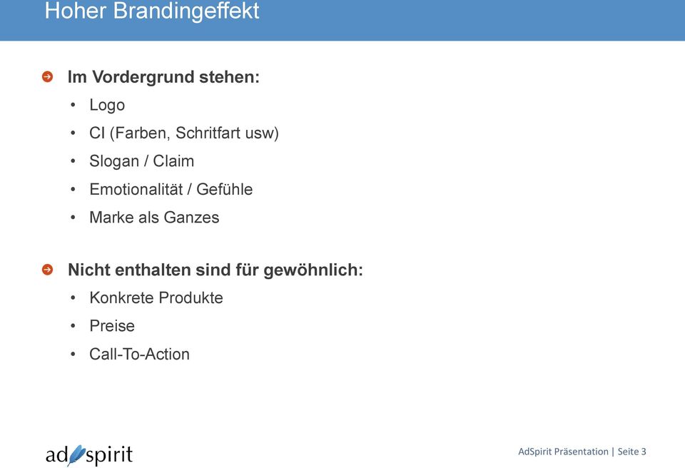 Gefühle Marke als Ganzes Nicht enthalten sind für