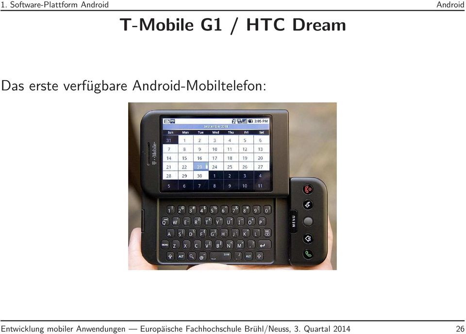 Android-Mobiltelefon: Entwicklung mobiler