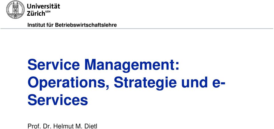 Strategie und e-