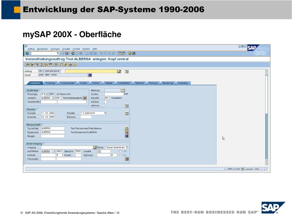 Oberfläche SAP AG 2006,