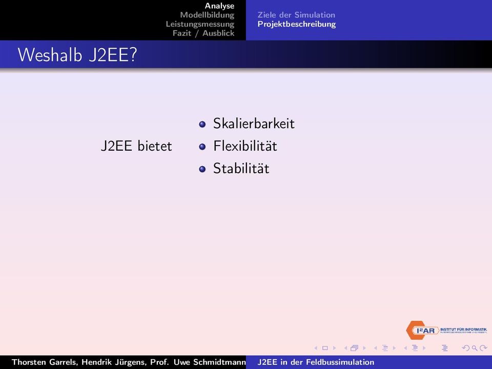 Projektbeschreibung J2EE