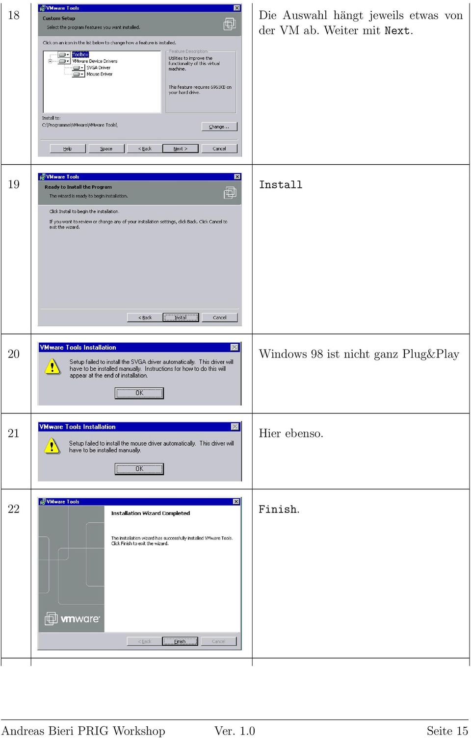 19 Install 20 Windows 98 ist nicht ganz
