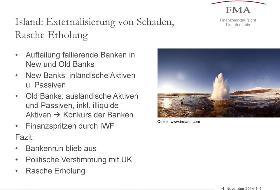 Passiven Old Banks: ausländische Aktiven und Passiven, inkl.