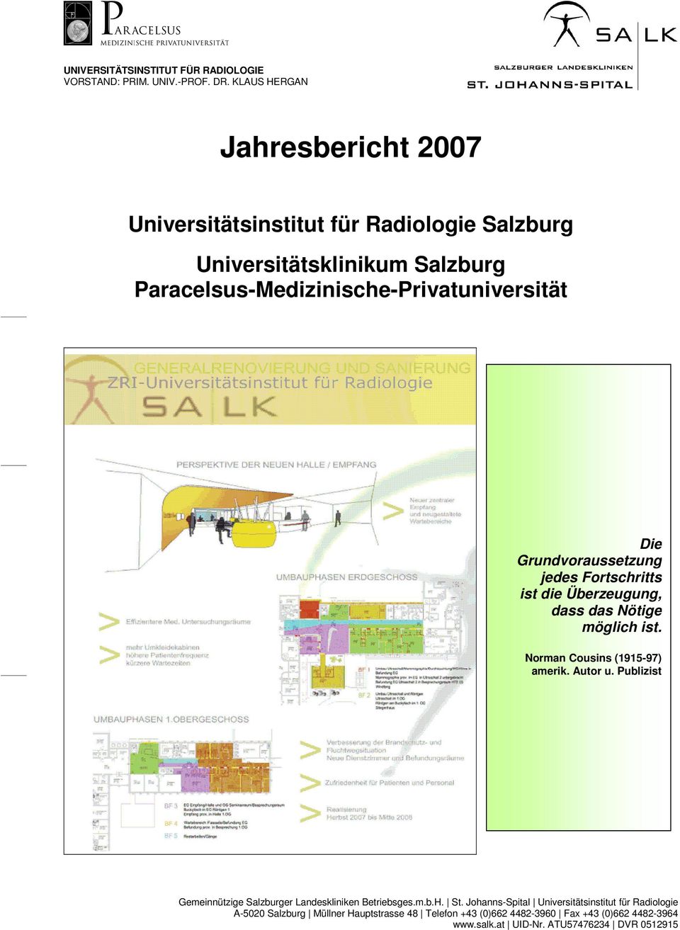 Universitätsklinikum Salzburg Paracelsus-Medizinische-Privatuniversität Die