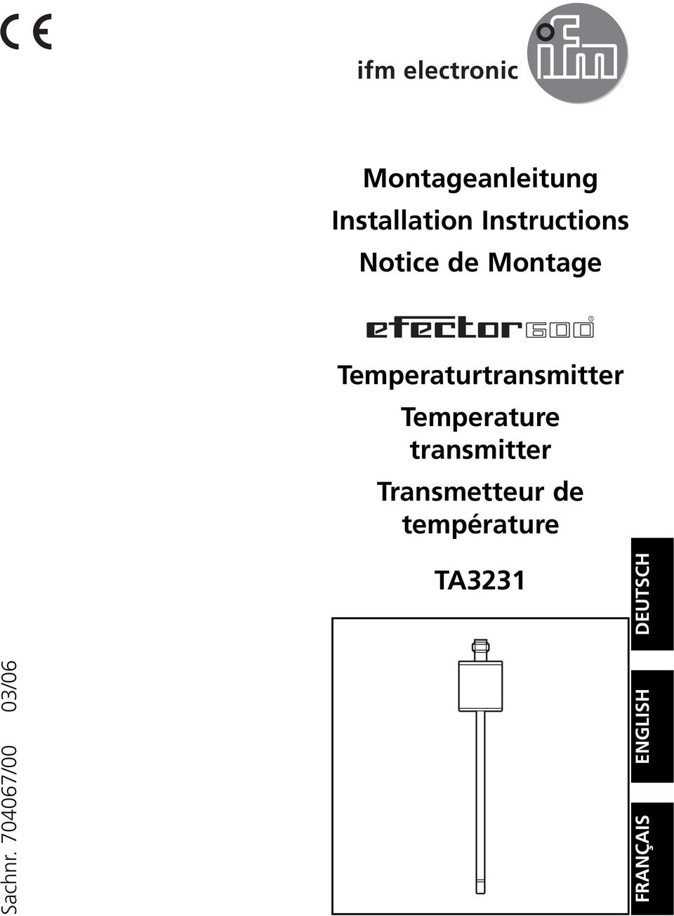 Temperature transmitter Transmetteur de