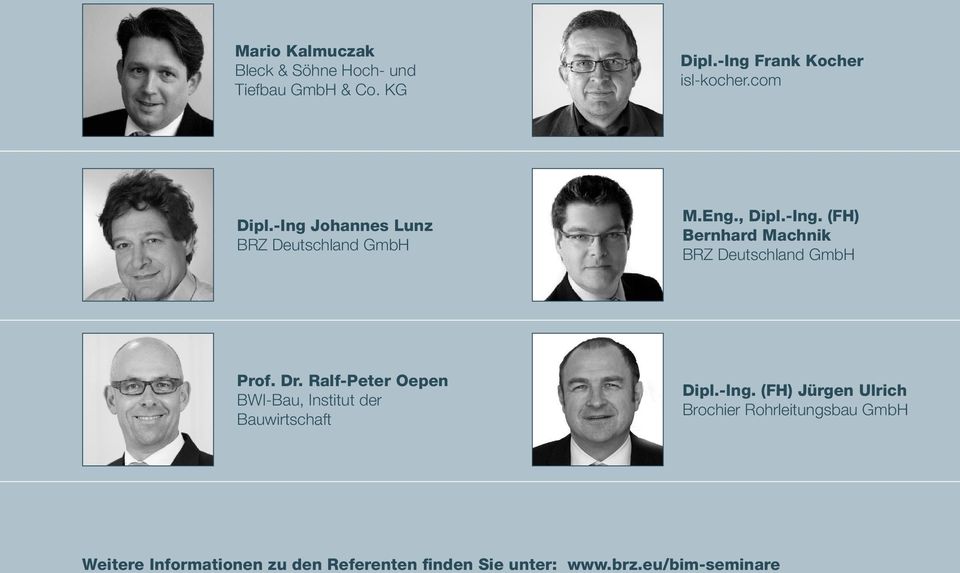 Dr. Ralf-Peter Oepen BWI-Bau, Institut der Bauwirtschaft Dipl.-Ing.