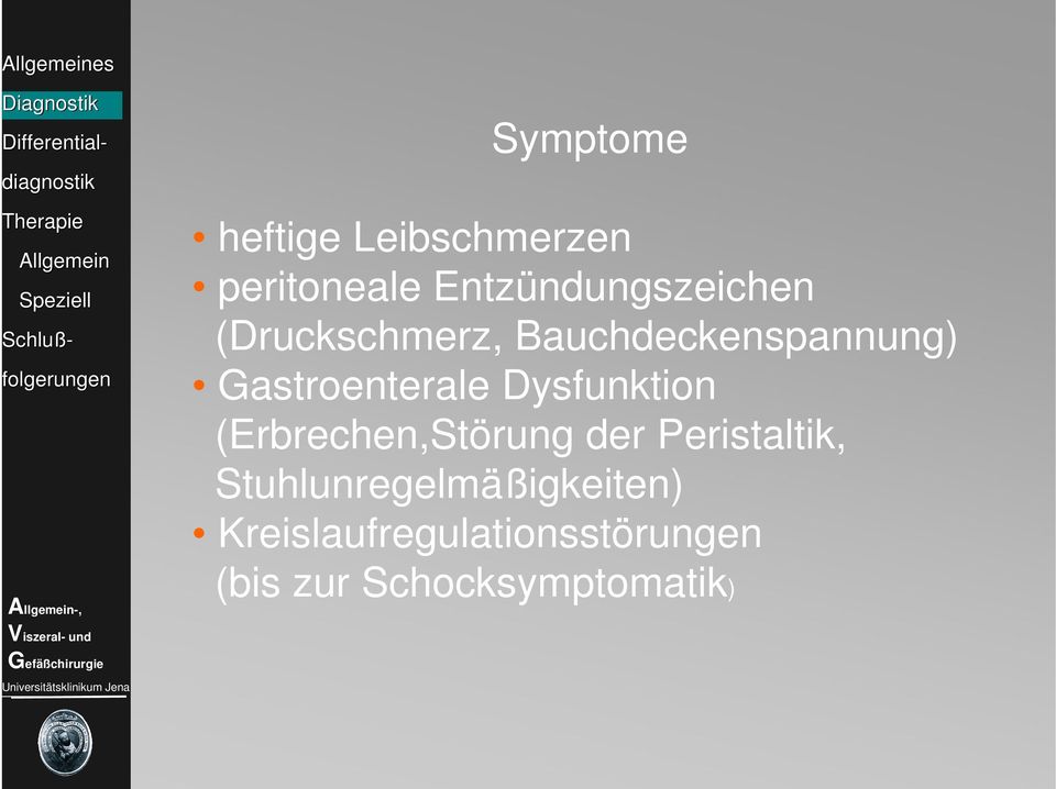 Gastroenterale Dysfunktion (Erbrechen,Störung der Peristaltik,