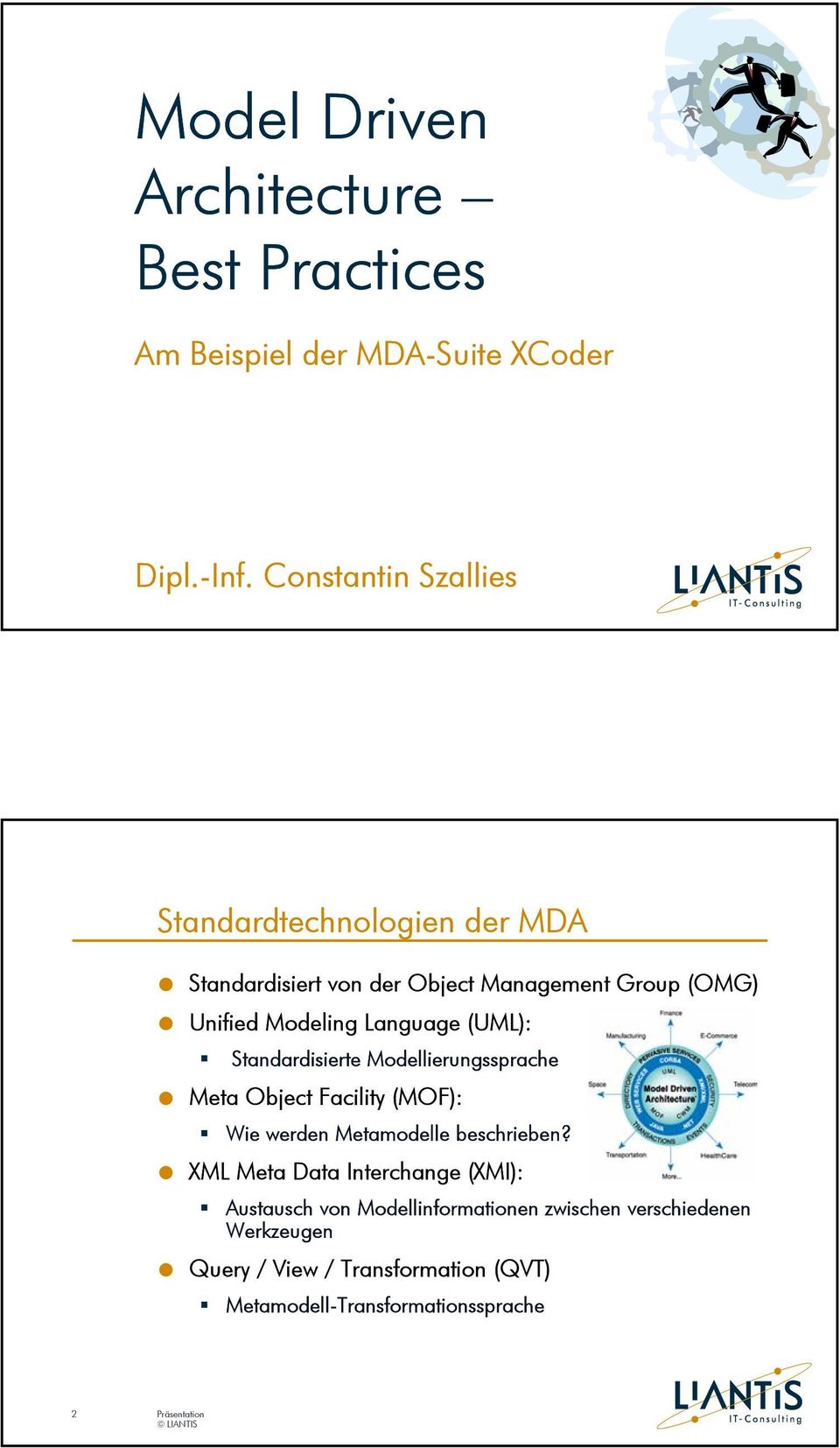 Language (UML): Standardisierte Modellierungssprache Meta Object Facility (MOF): Wie werden Metamodelle beschrieben?