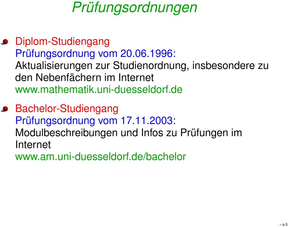 Internet www.mathematik.uni-duesseldorf.