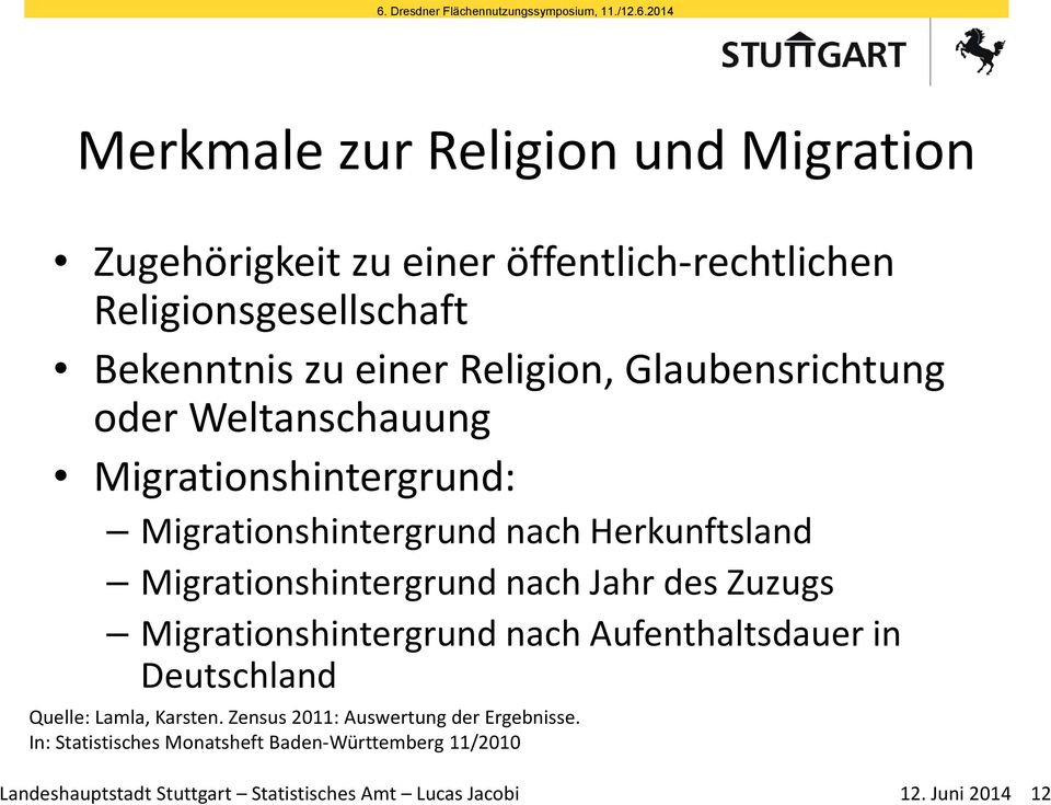 einer Religion, Glaubensrichtung oder Weltanschauung Migrationshintergrund: Migrationshintergrund nach Herkunftsland