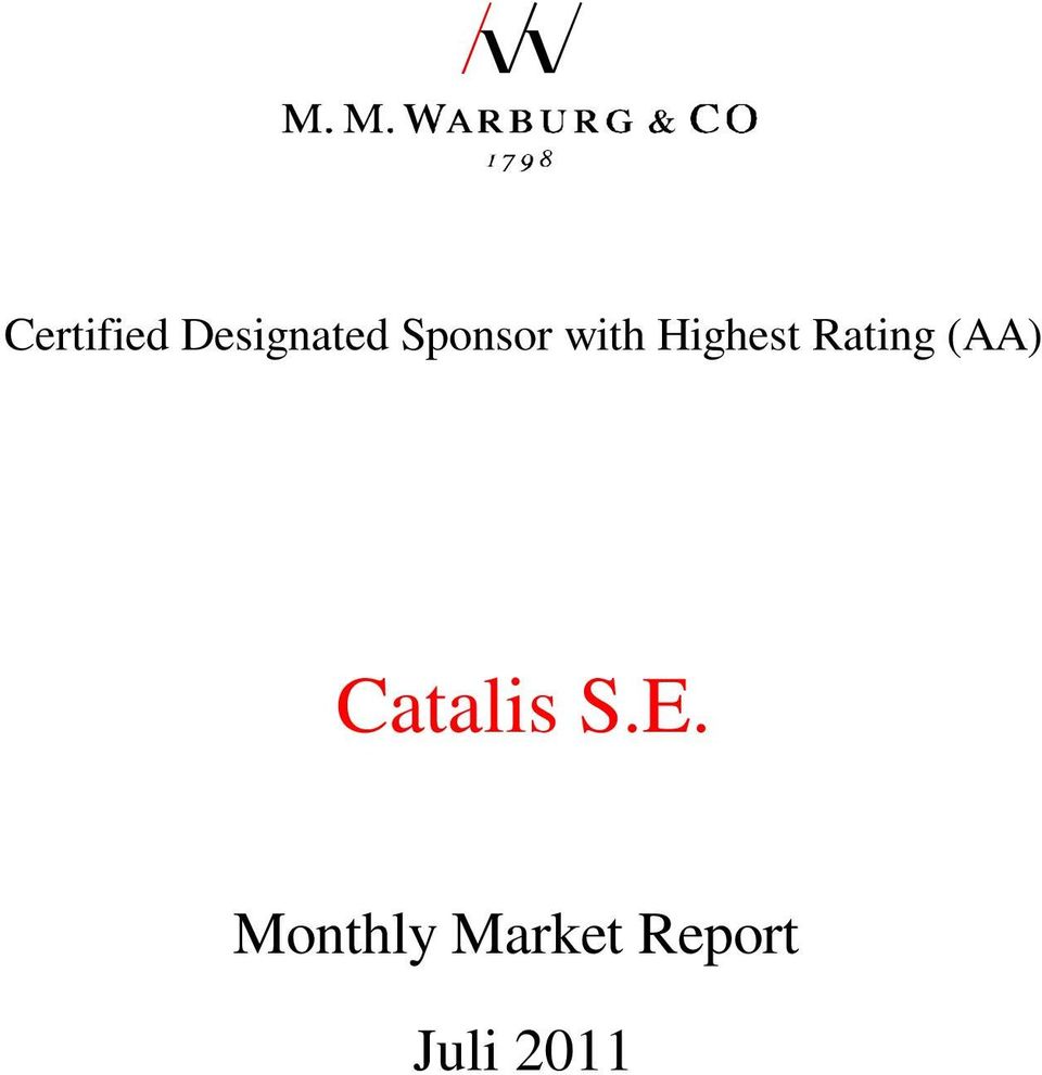 Rating (AA) Catalis S.E.