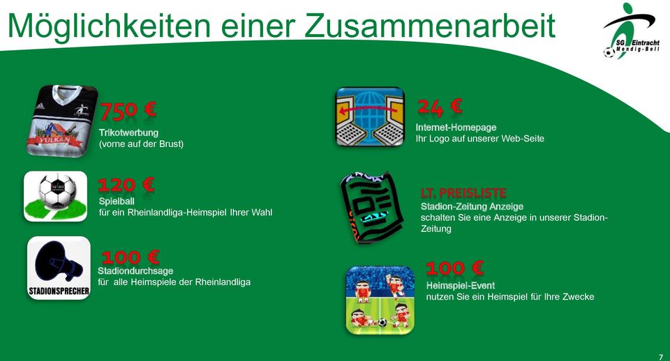 Stadion-Zeitung Anzeige schalten Sie eine Anzeige in unserer Stadion- Zeitung