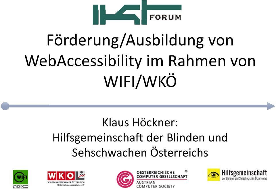 WIFI/WKÖ Klaus Höckner: