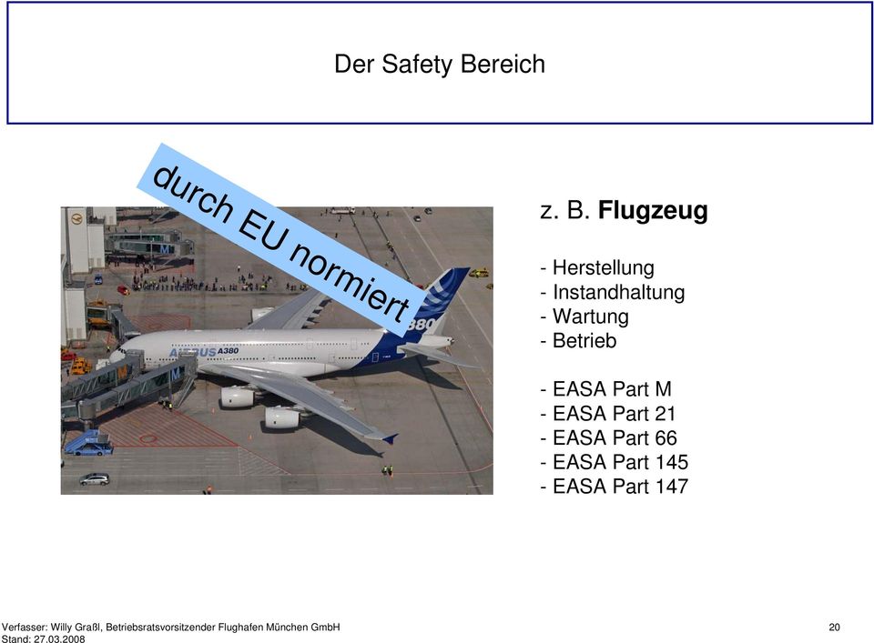 Flugzeug - Herstellung - Instandhaltung -