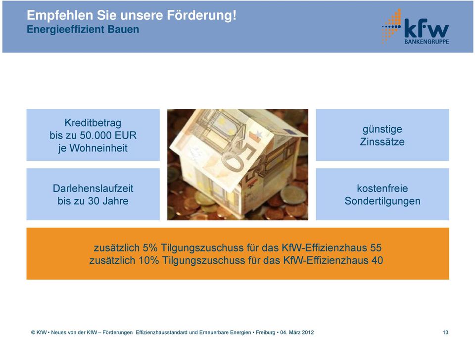 000 EUR je Wohneinheit günstige Zinssätze Darlehenslaufzeit bis zu 30 Jahre