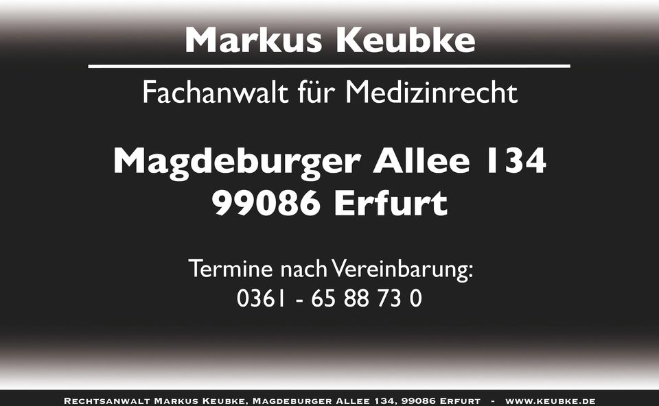 Allee 134 99086 Erfurt