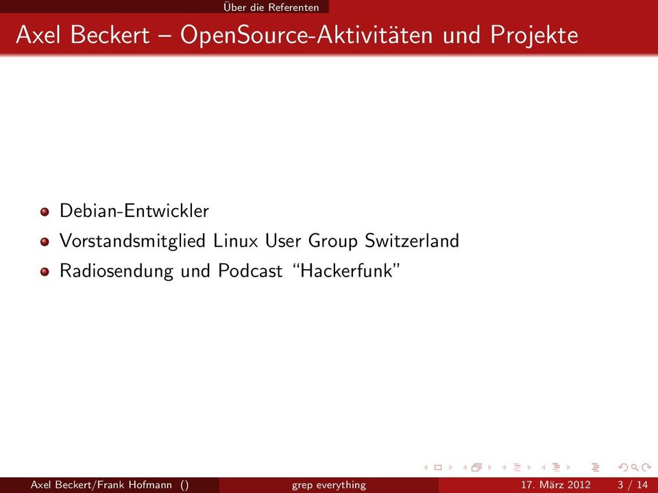 User Group Switzerland Radiosendung und Podcast Hackerfunk