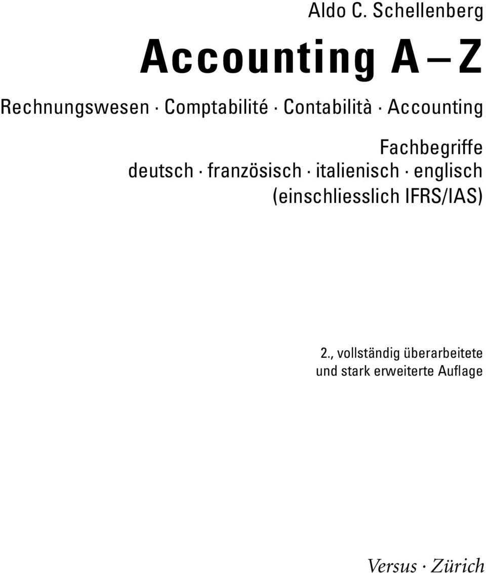 Contabilità Accounting Fachbegriffe deutsch französisch