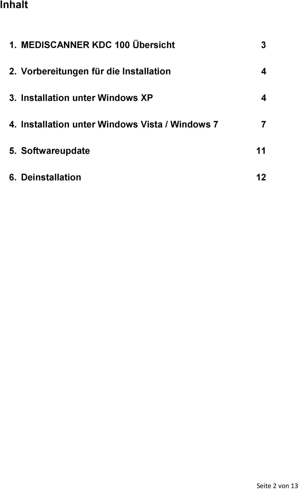 Installation unter Windows XP 4 4.
