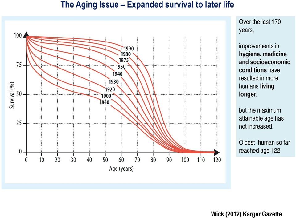 resulted in more humans living longer, but the maximum attainable age