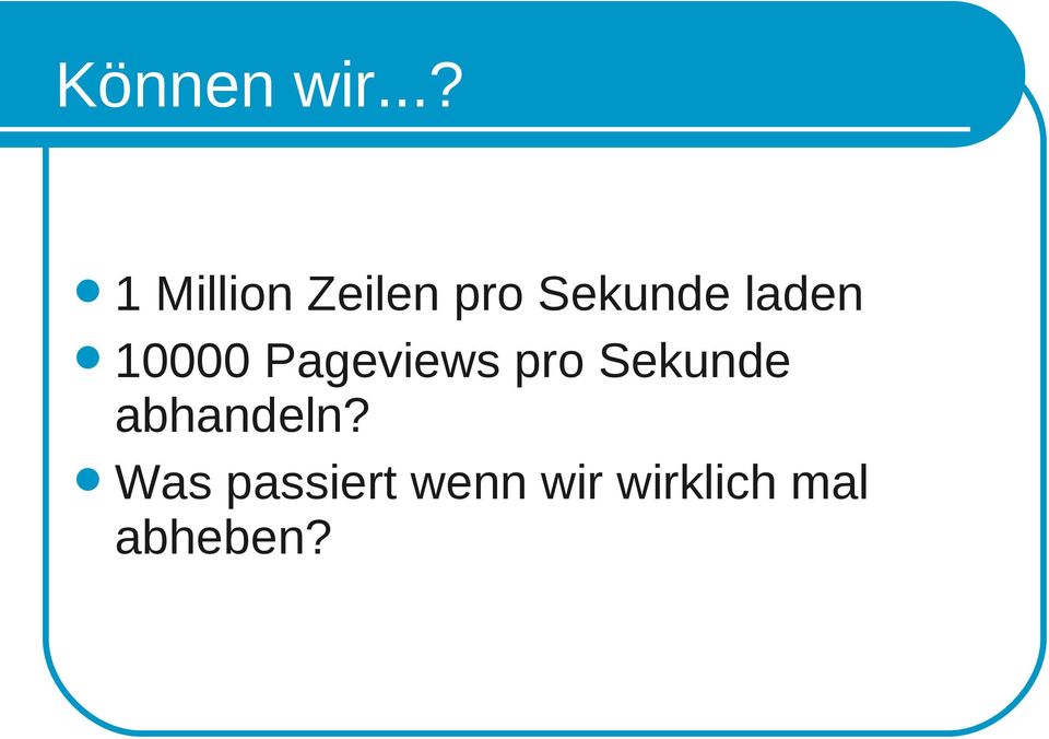 laden 10000 Pageviews pro