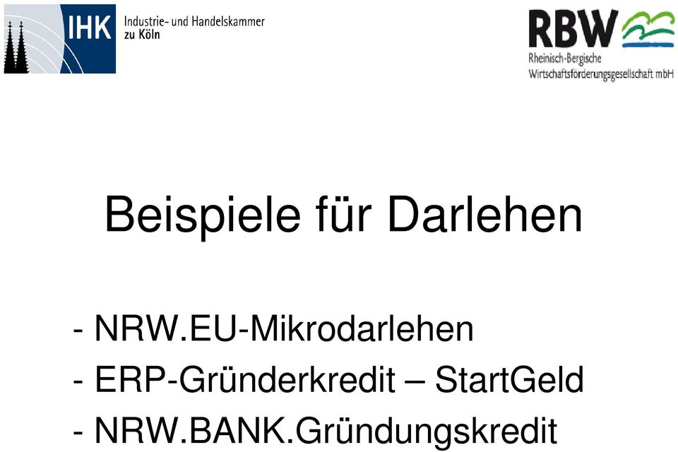ERP-Gründerkredit