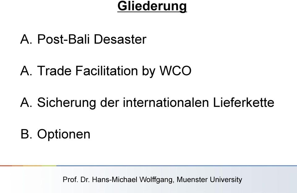 Trade Facilitation by WCO A.