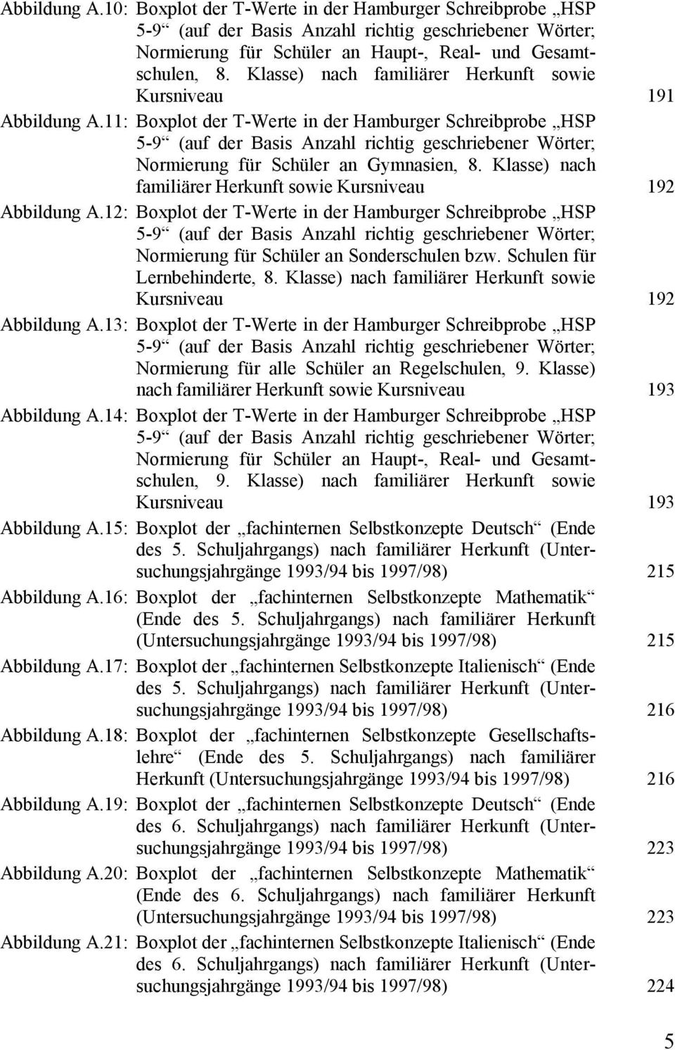 11: Boxplot der T-Werte in der Hamburger Schreibprobe HSP 5-9 (auf der Basis richtig geschriebener Wörter; Normierung für Schüler an Gymnasien, 8.