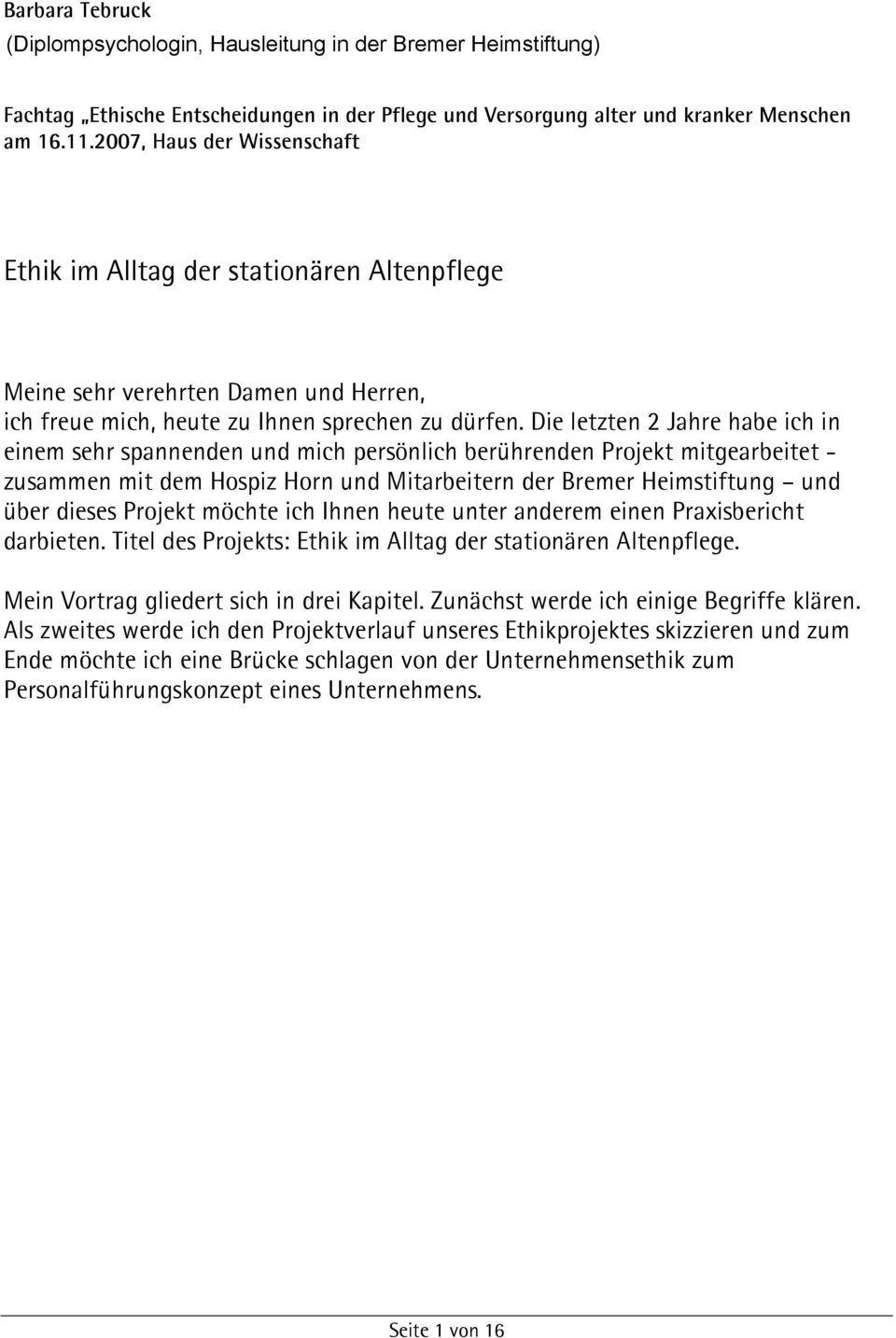 Ethik Im Alltag Der Stationaren Altenpflege Pdf Free Download