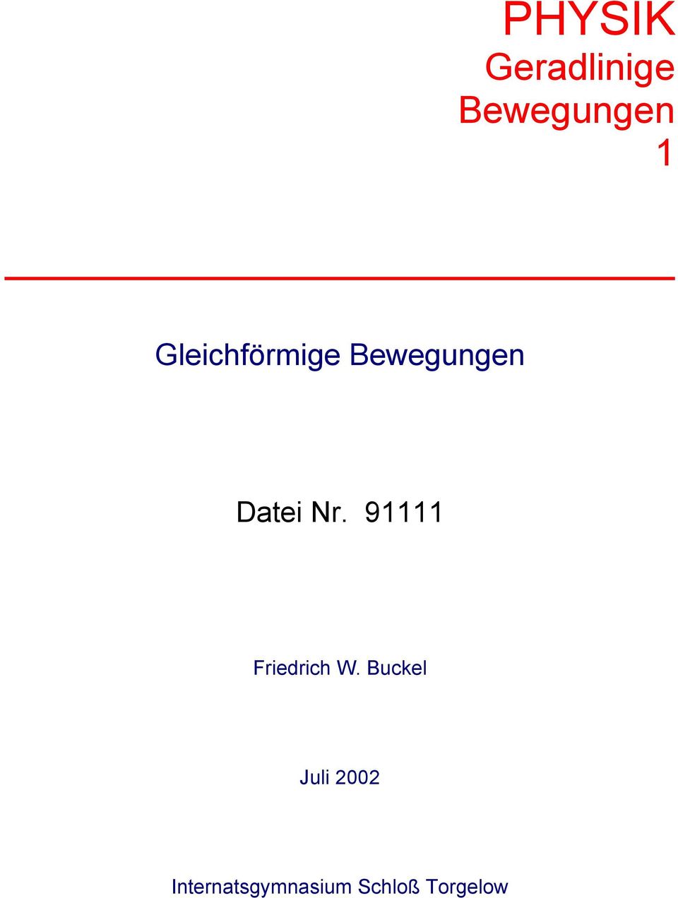 91111 Friedrich W.