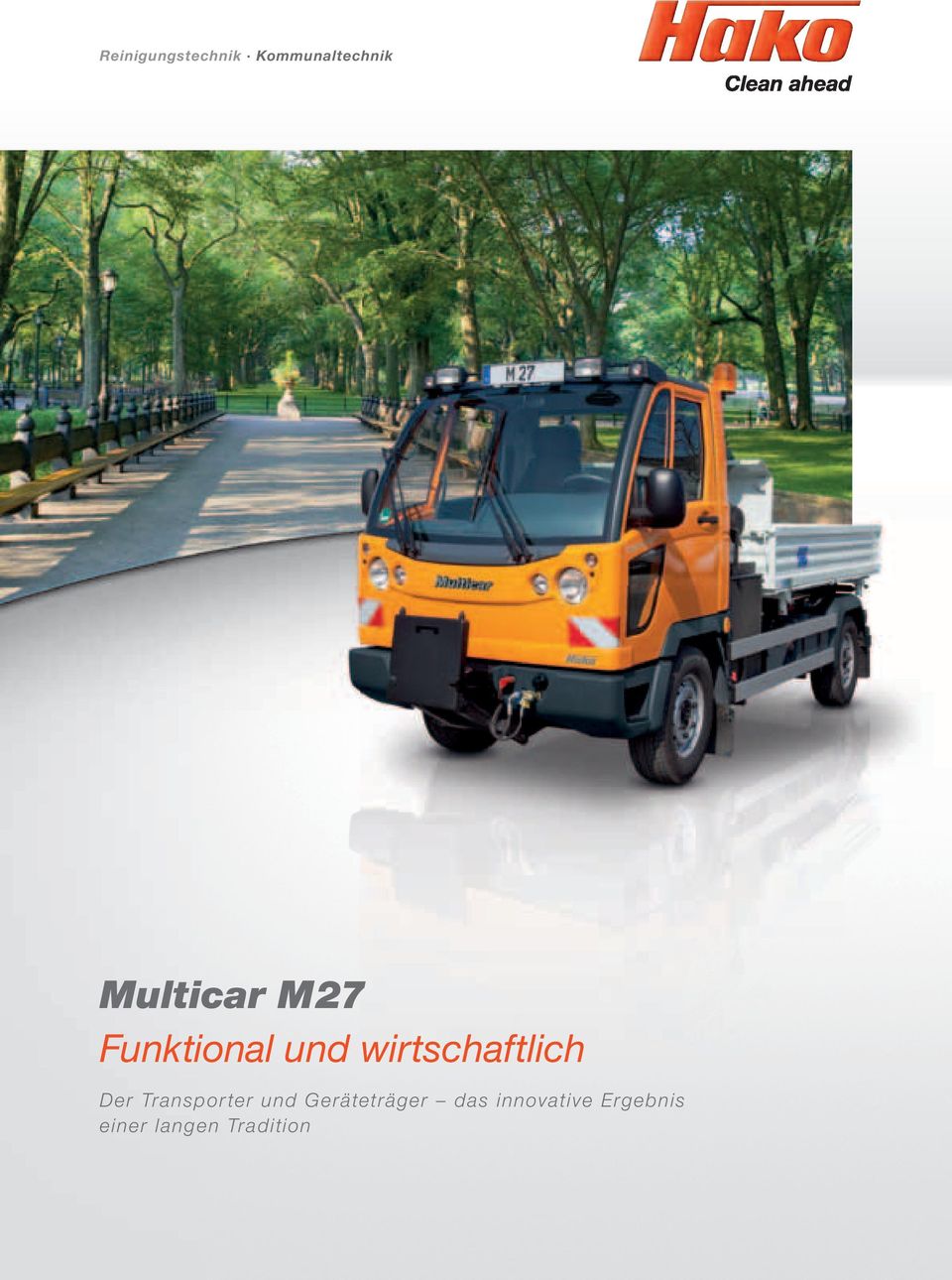 Prospekt Broschüre Multicar Fumo Funktion & Mobilität 