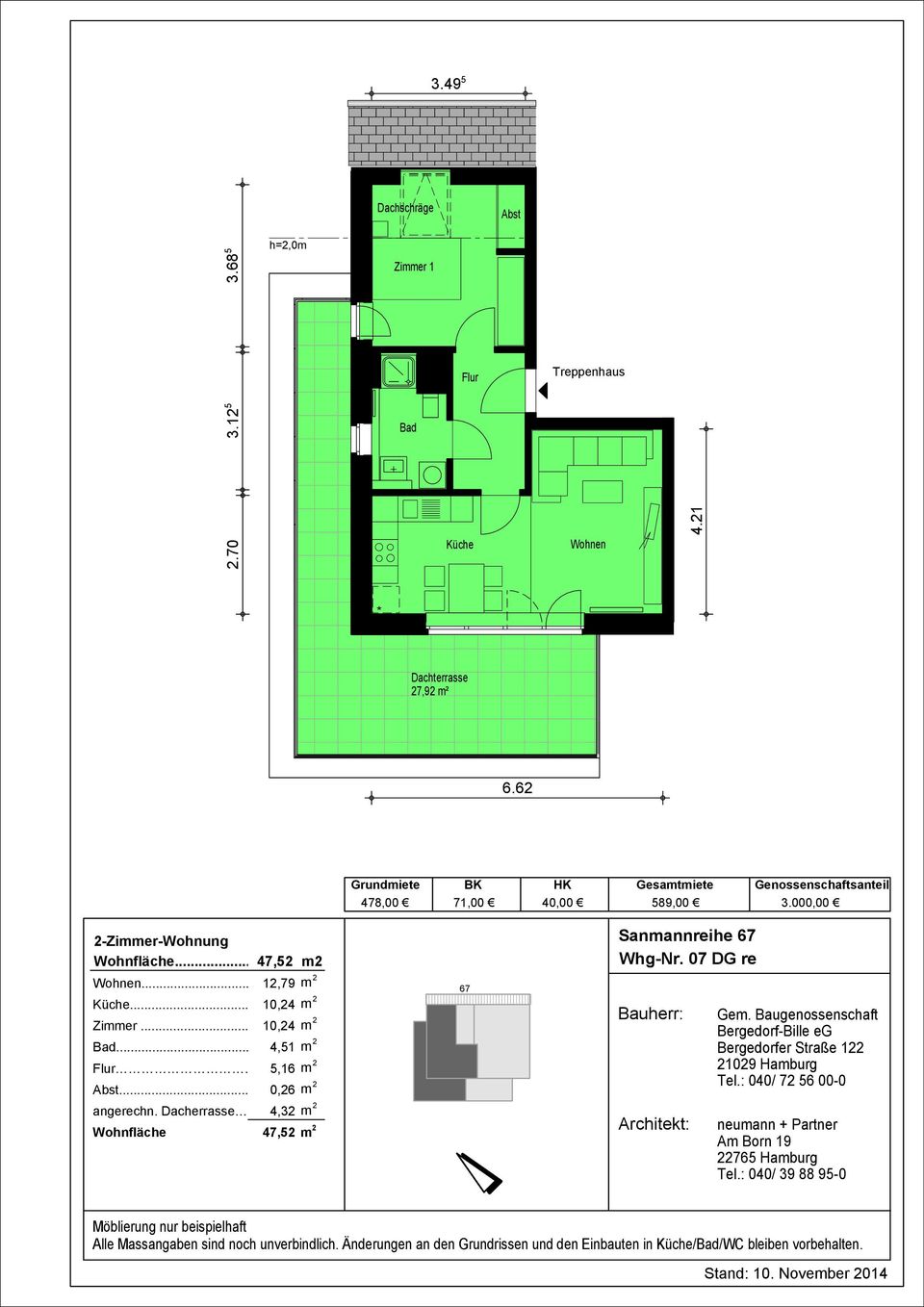 .. 12,79 m 2... 10,24 m 2 Zimmer... 10,24 m 2... 4,51 m 2. 5,16 m 2.