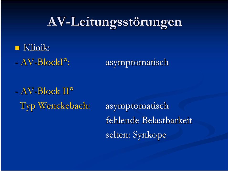 AV-Block II Typ Wenckebach: