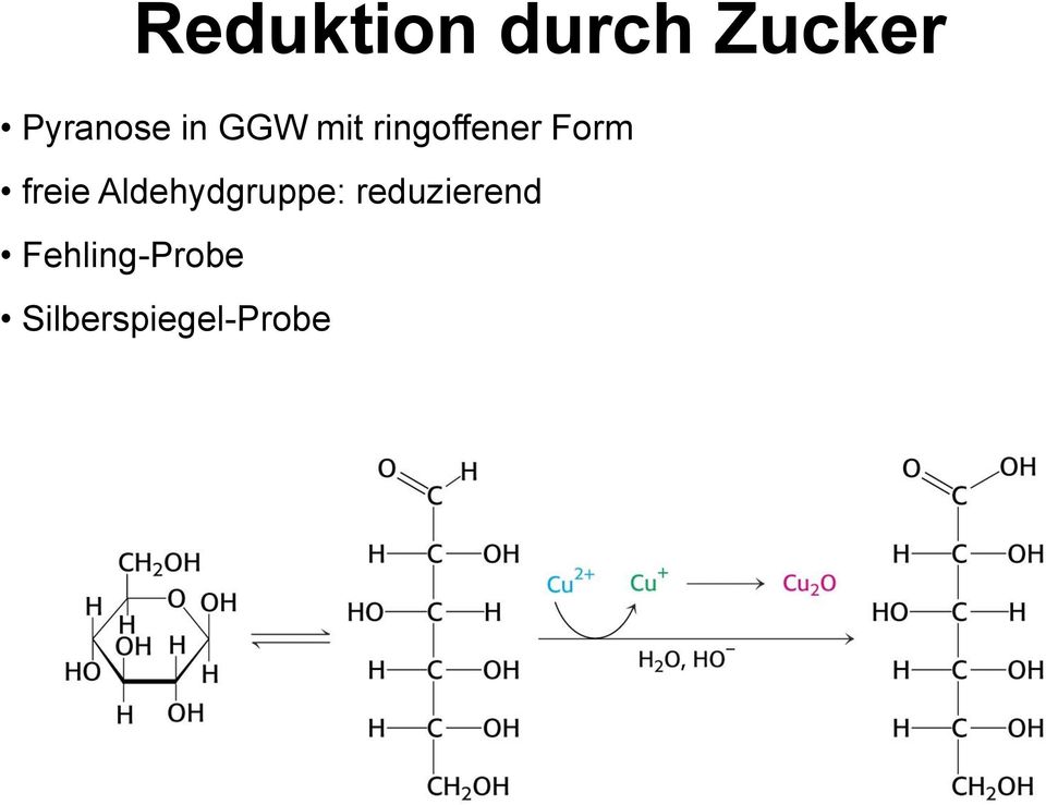 freie Aldehydgruppe: