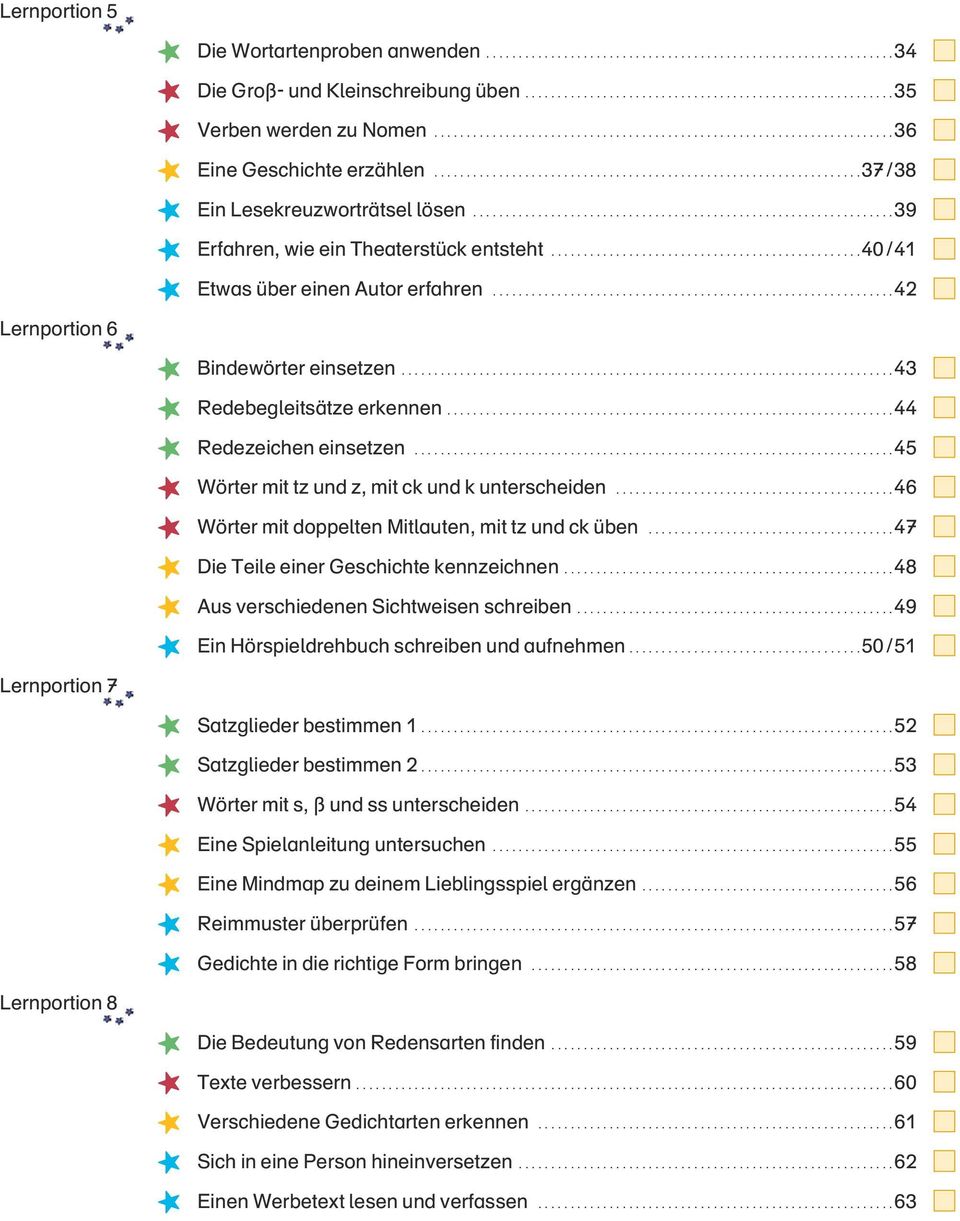 ................................................................ 39 Erfahren, wie ein Theaterstück entsteht................................................ 40 / 41 Etwas über einen Autor erfahren.