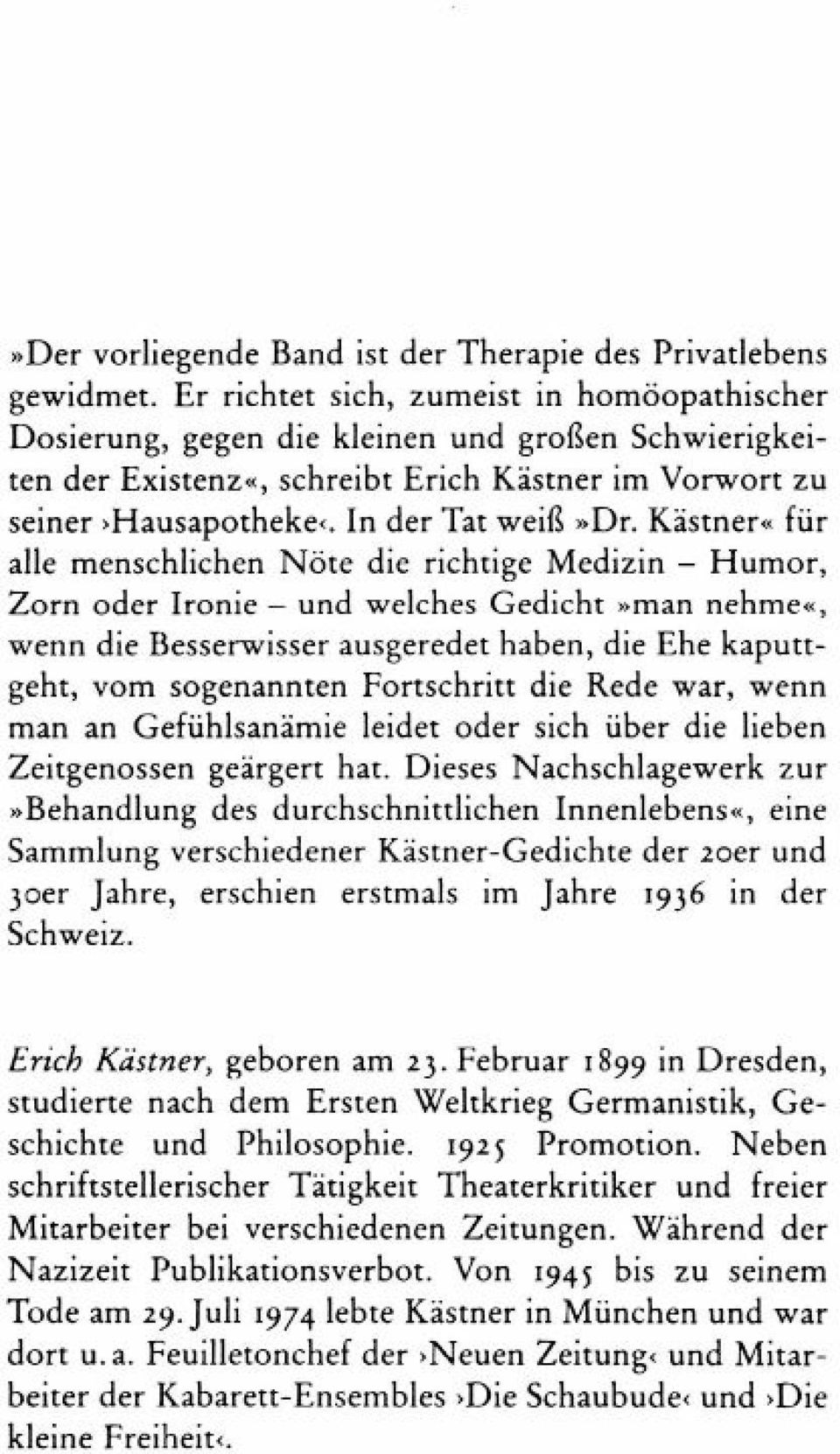 Erich Kastner Geboren Am 23 Februar 1899 In Dresden Pdf Kostenfreier Download