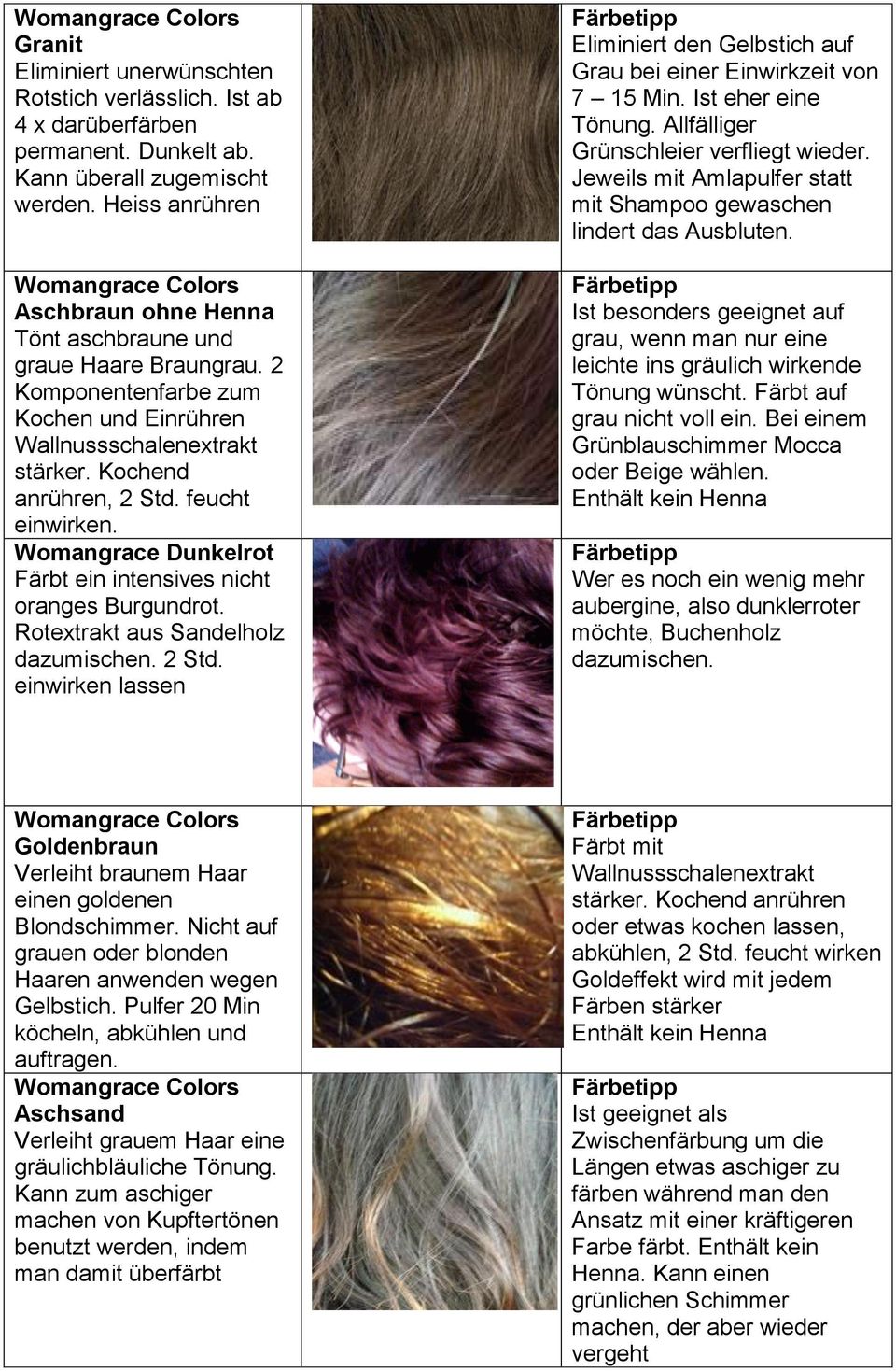 Graue haare färben mit henna