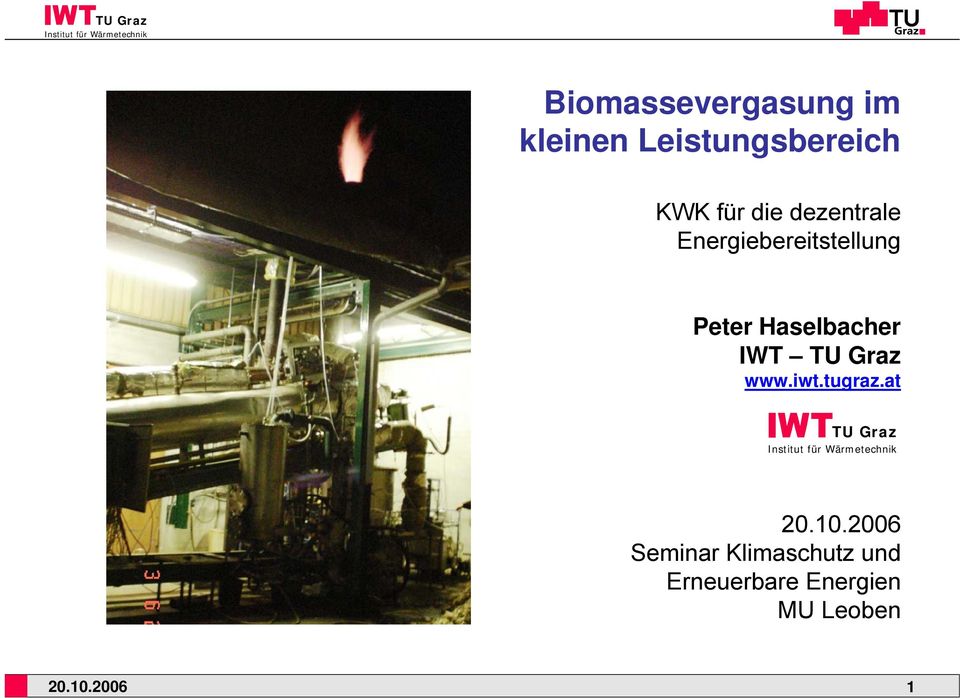Haselbacher IWT TU Graz www.iwt.tugraz.