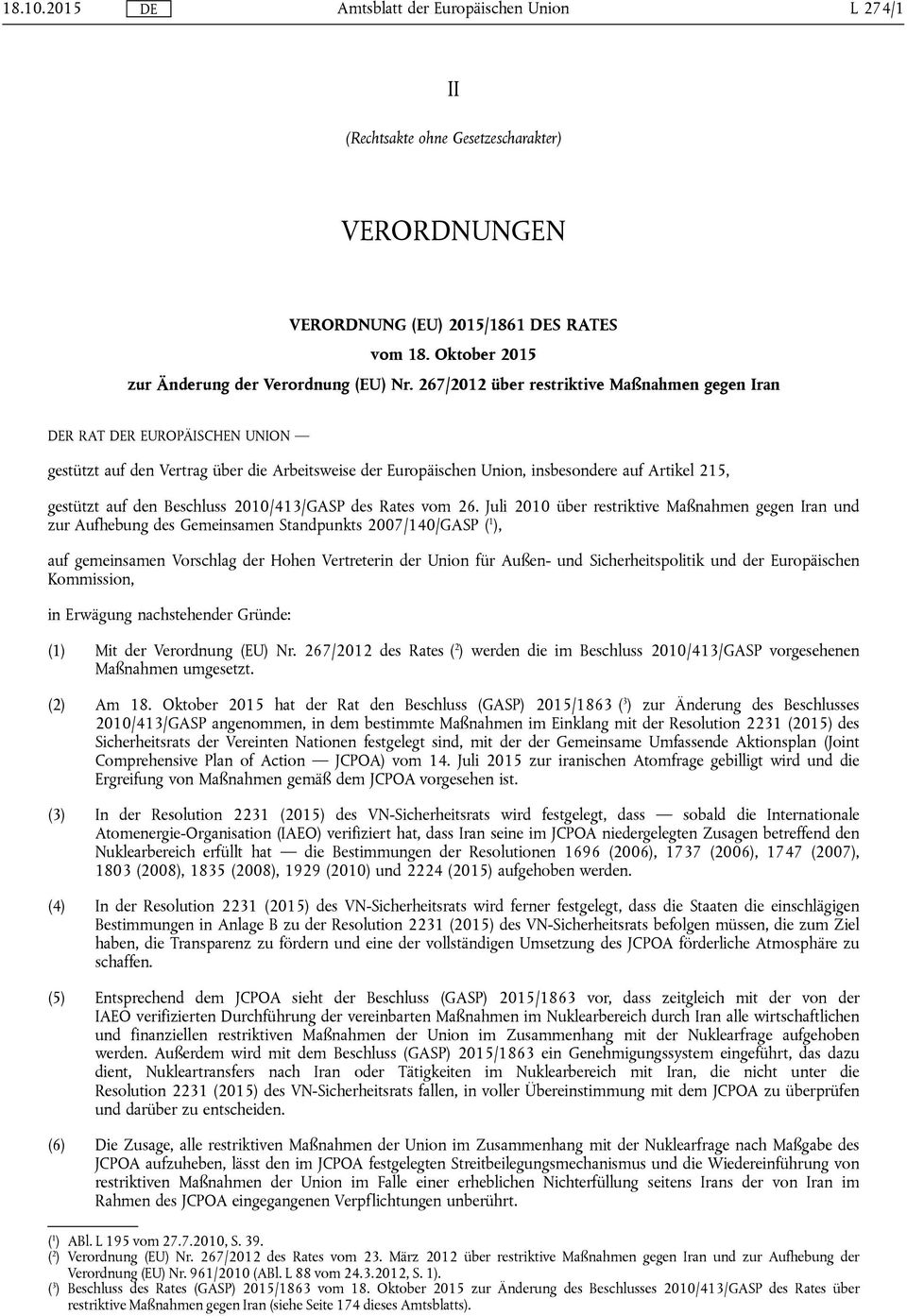 Beschluss 2010/413/GASP des Rates vom 26.