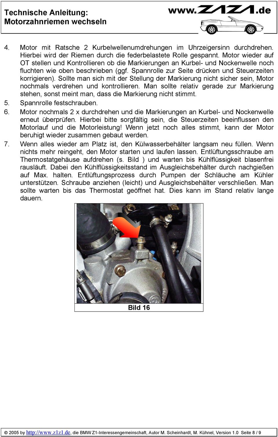 Kurbelwellensensor/Impulsgeber wechseln. Peugeot 307 2.0l 16V
