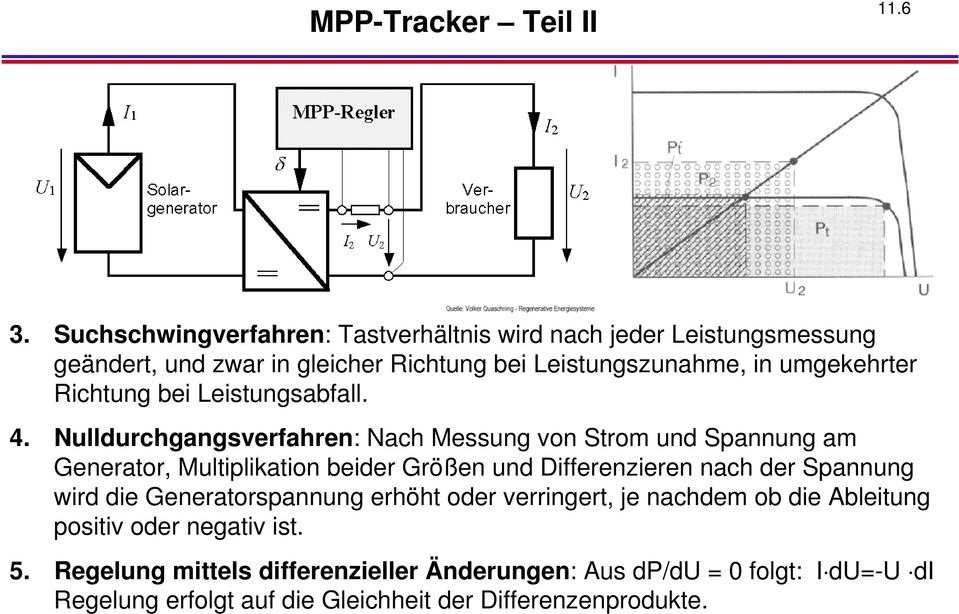 Richtung bei Leistungsabfall. 4.