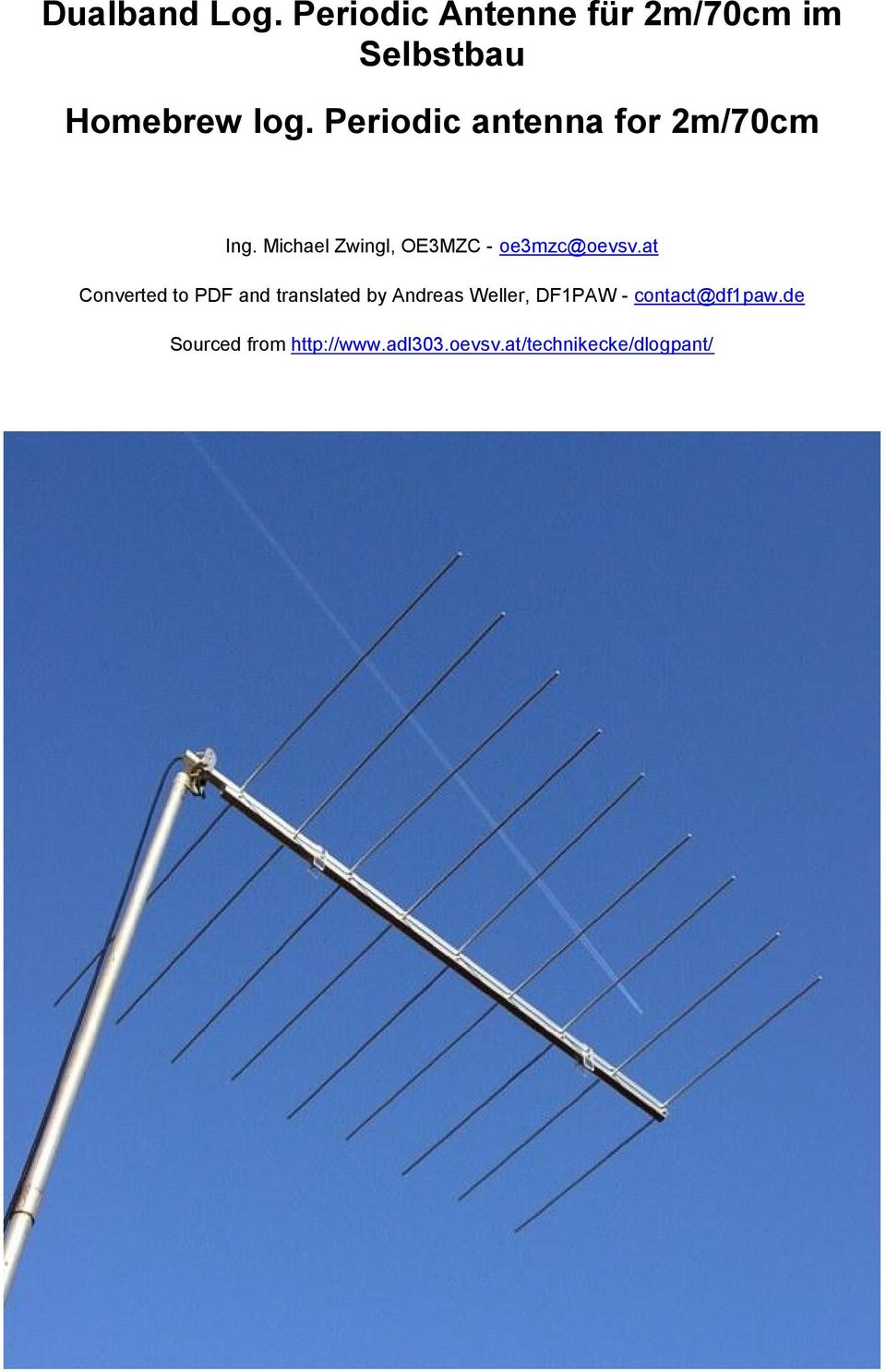 log periodischen amateur radio antenne