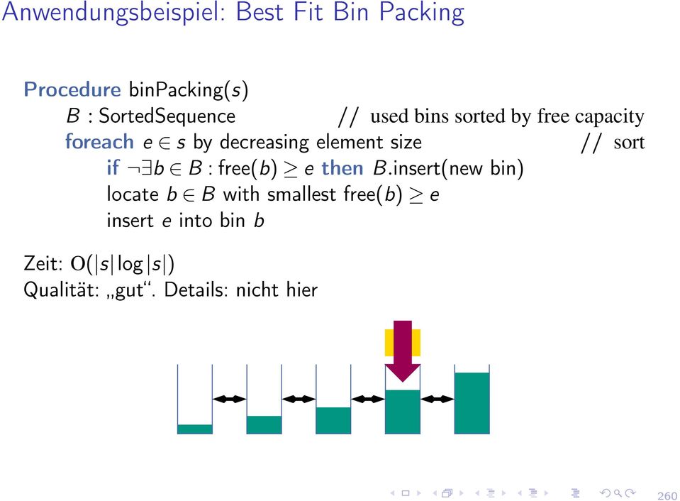 element size // sort if 9b 2 B : free(b) e then B.