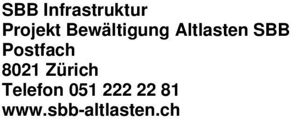 Postfach 8021 Zürich Telefon