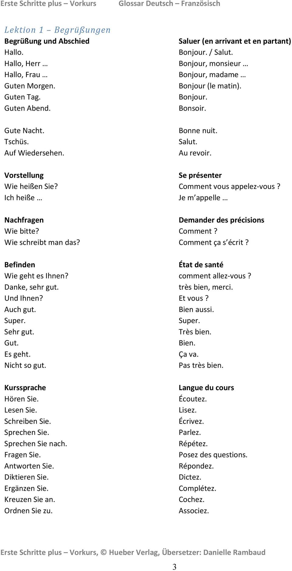 Bekanntschaft machen – Übersetzung ins Französische - aus dem Deutschen | healthraport.de Übersetzer