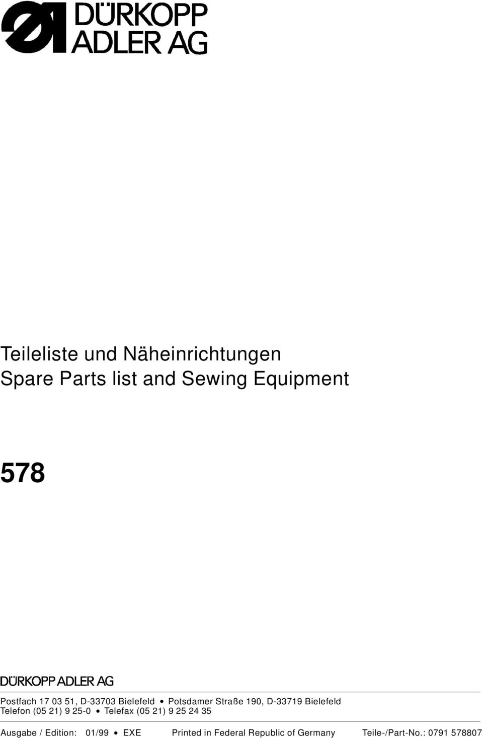 Bielefeld Telefon (05 21) 9 25-0 Telefax (05 21) 9 25 24 35 Ausgabe /