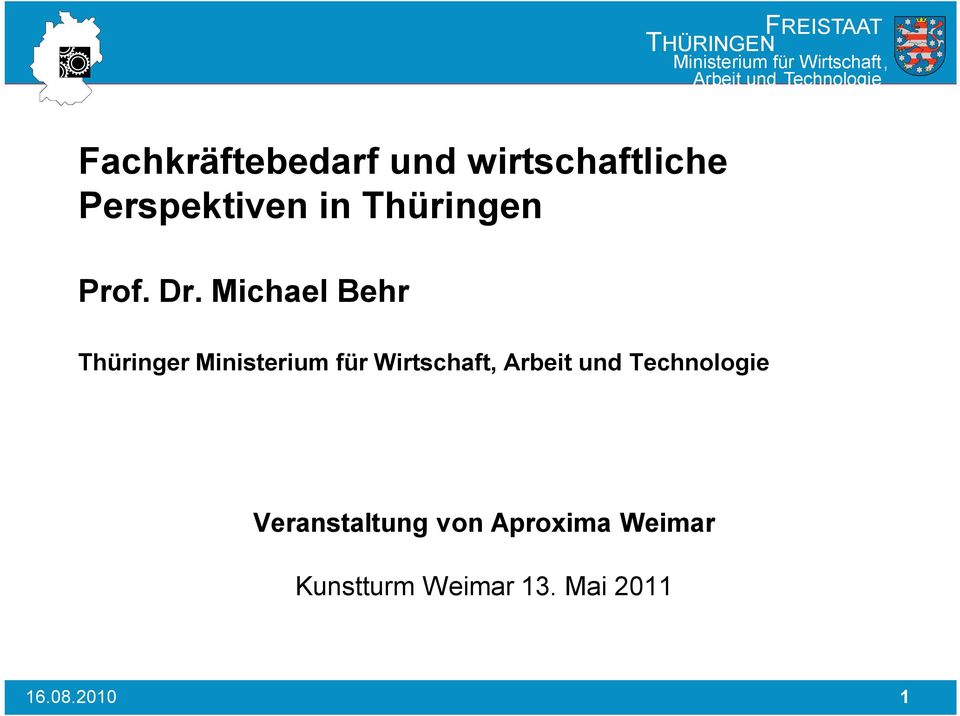 Michael Behr Thüringer Veranstaltung von